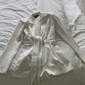 Michael Costello x Revolve White Blazer Romper